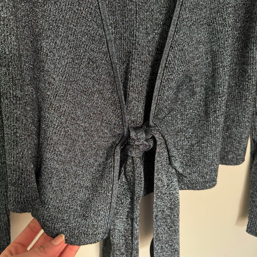 Diane Von Furstenberg Sparkly Knit Wrap Top - Picture 7 of 10